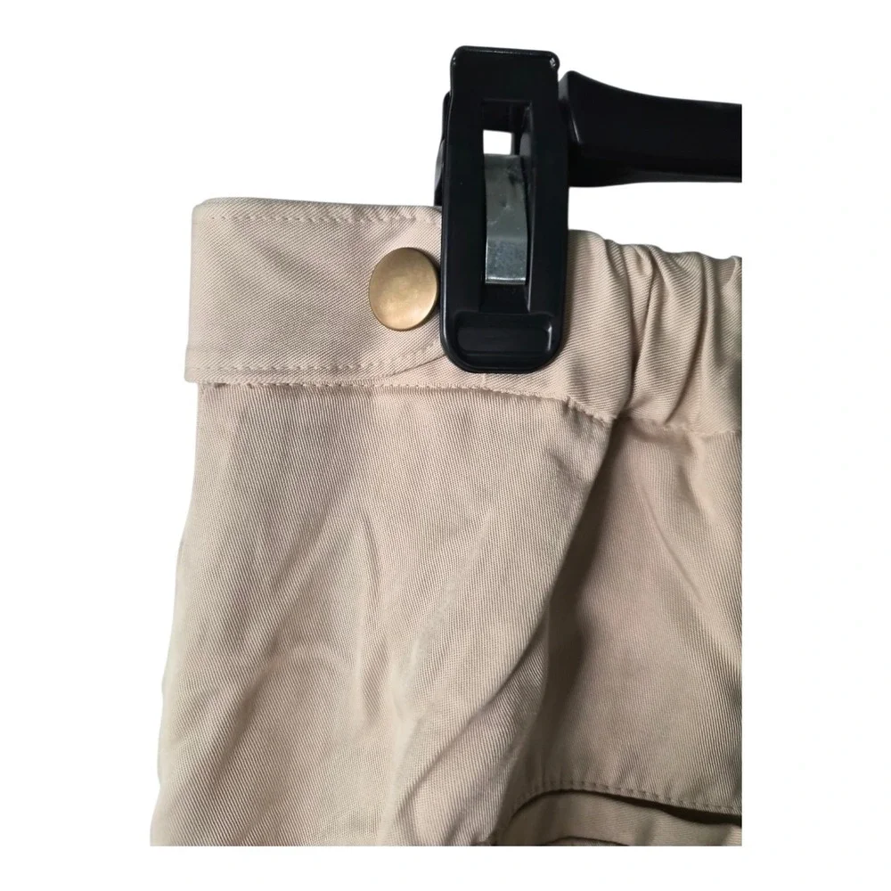 NWT Banana Republic TENCEL Lyocell Wide Leg Pants Oyster Pearl Beige Medium